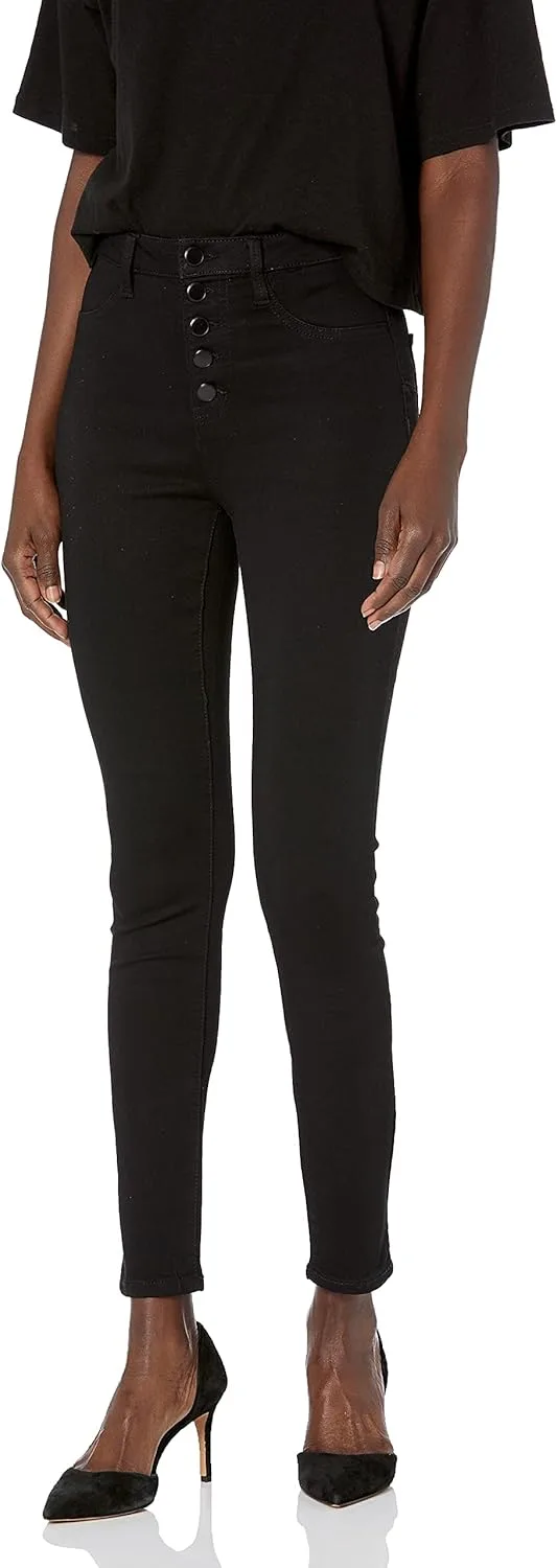 

Женские скинни джинсы Dollhouse с открытой застежкой на пуговицах