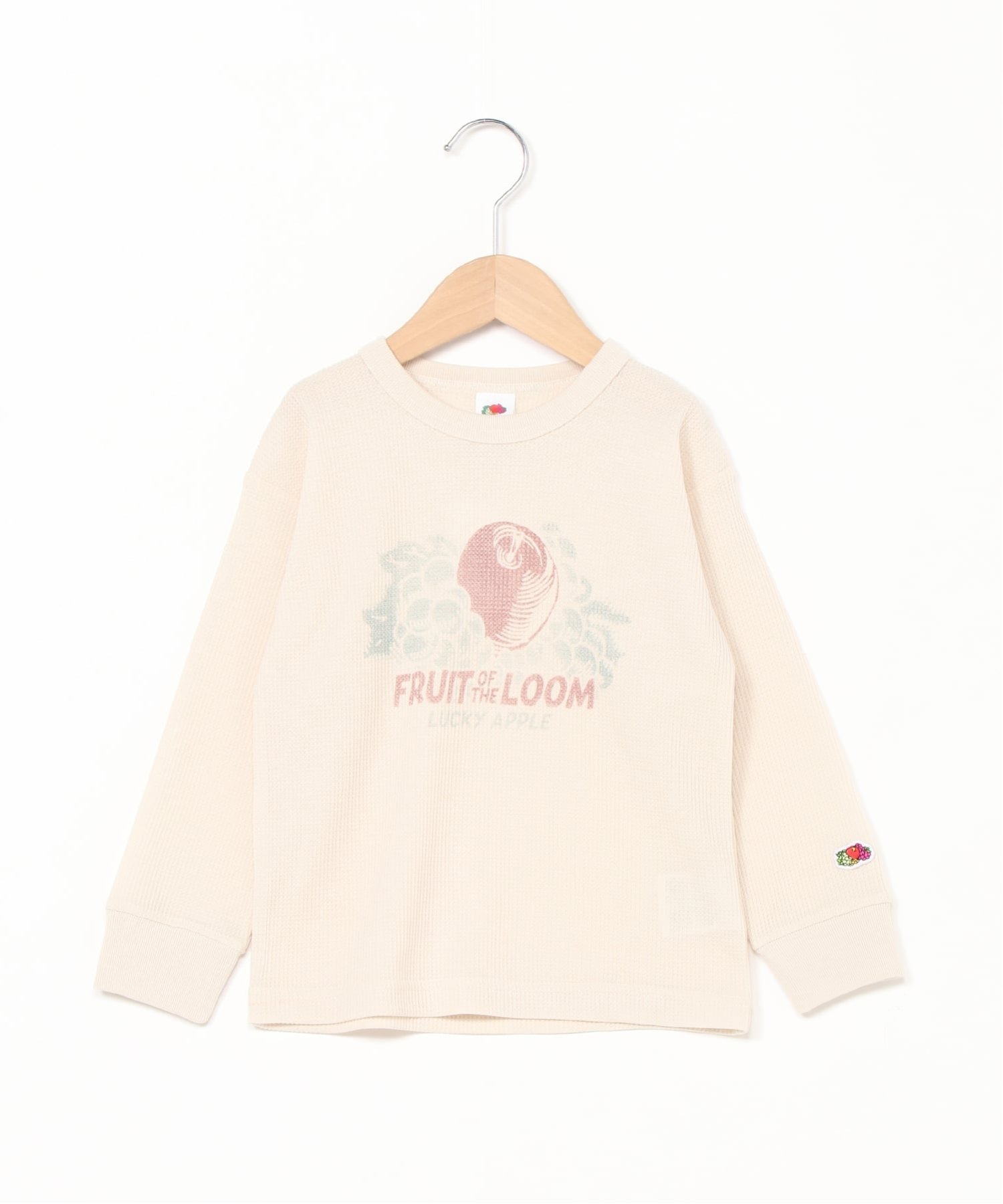 Футболка с длинным рукавом FRUIT OF THE LOOM/(K) Waffle, Ivory