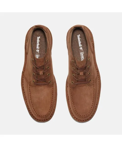 Ботинки чукка Timberland из нубука на шнуровке, коричневые — фото 2