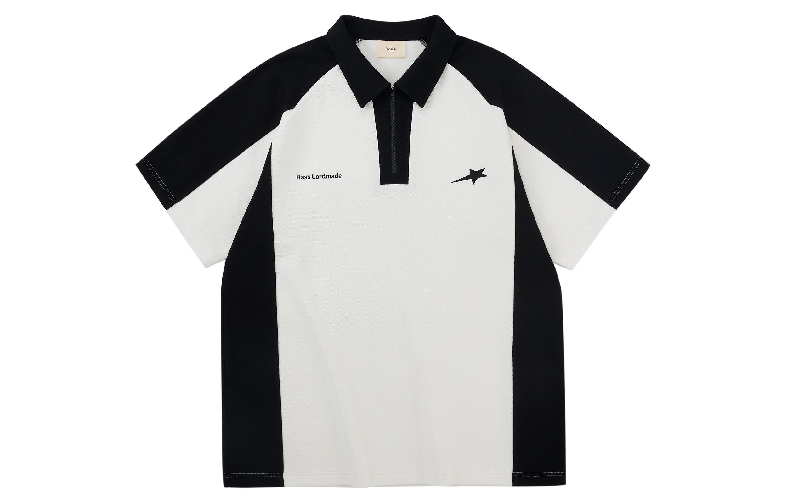 

Рубашка поло унисекс RASS, Black & Heather Gray
