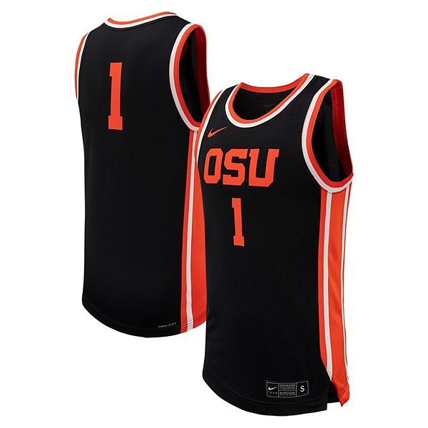 

Мужская баскетбольная майка Oregon State Beavers #1 черная Nike