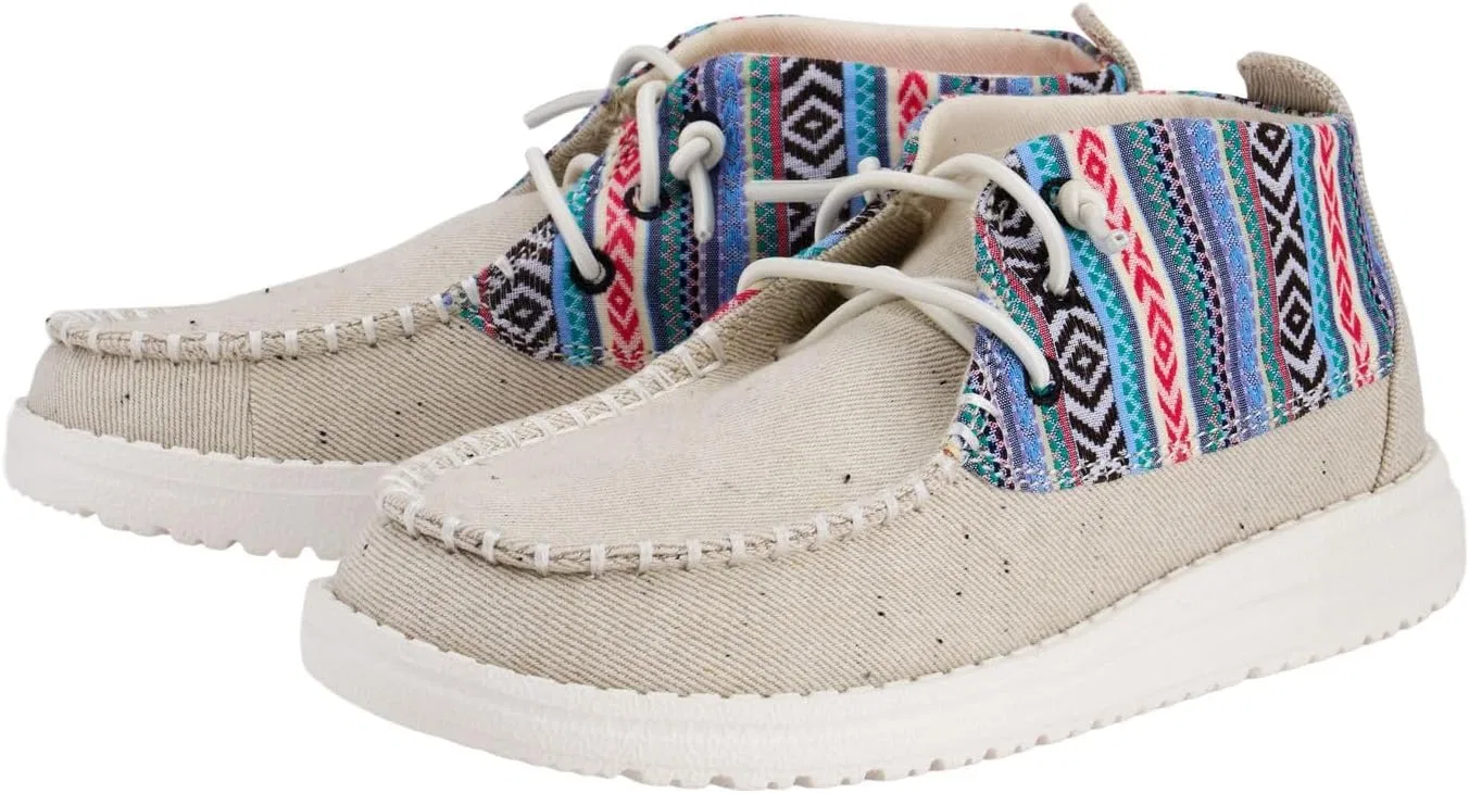 Туфли HEYDUDE Unisex - Erwachsene Wendy Mid Y Boho Crafted, Hellgrau/Mehrfarbig — фото 4