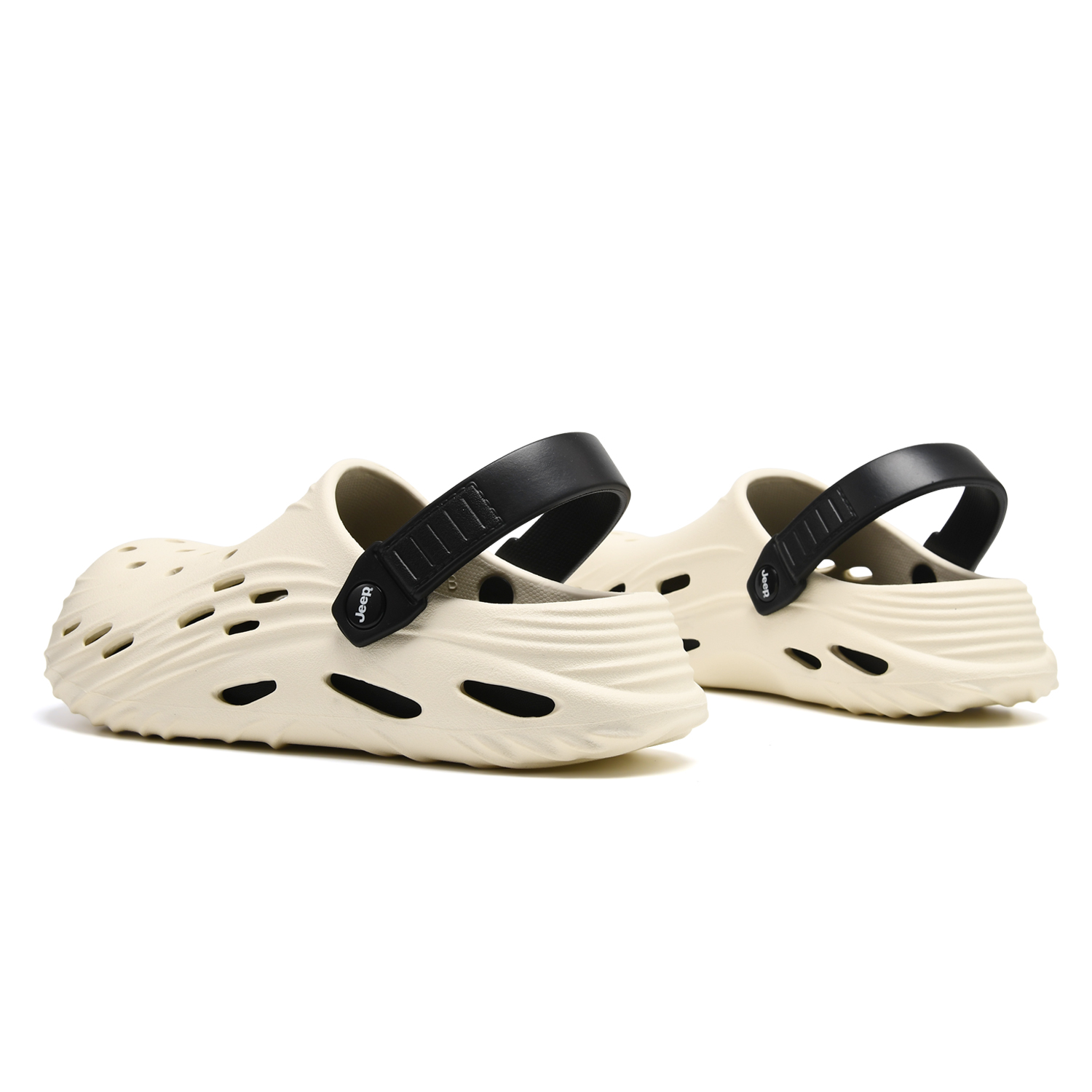 Jeep EVA Clogs мужские Ecru Black — фото 4