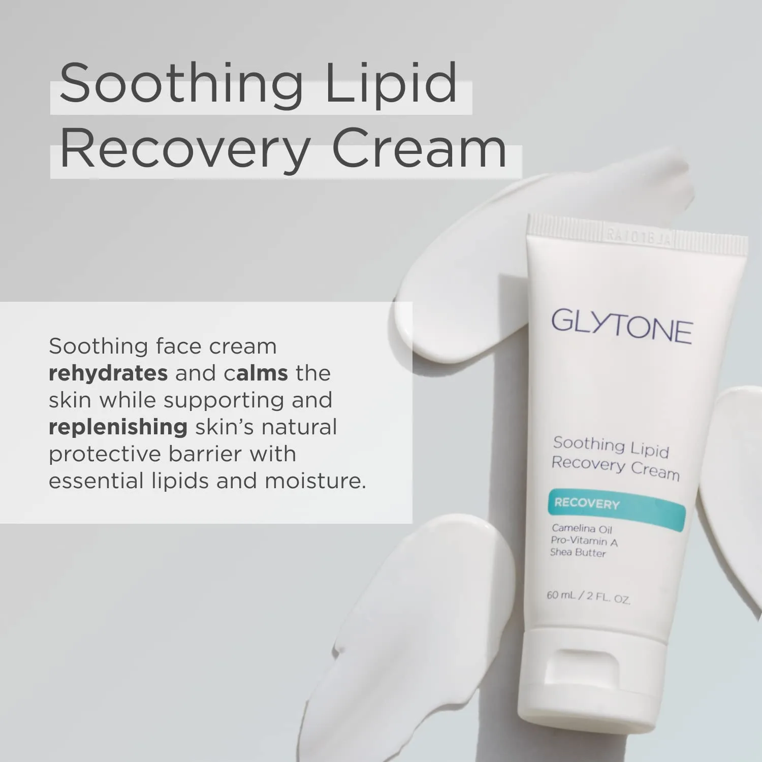 Крем для лица Glytone — Soothing Lipid Recovery Cream увлажняющий , успокаивает и восстанавливает кожный барьер с, 60 мл — фото 2