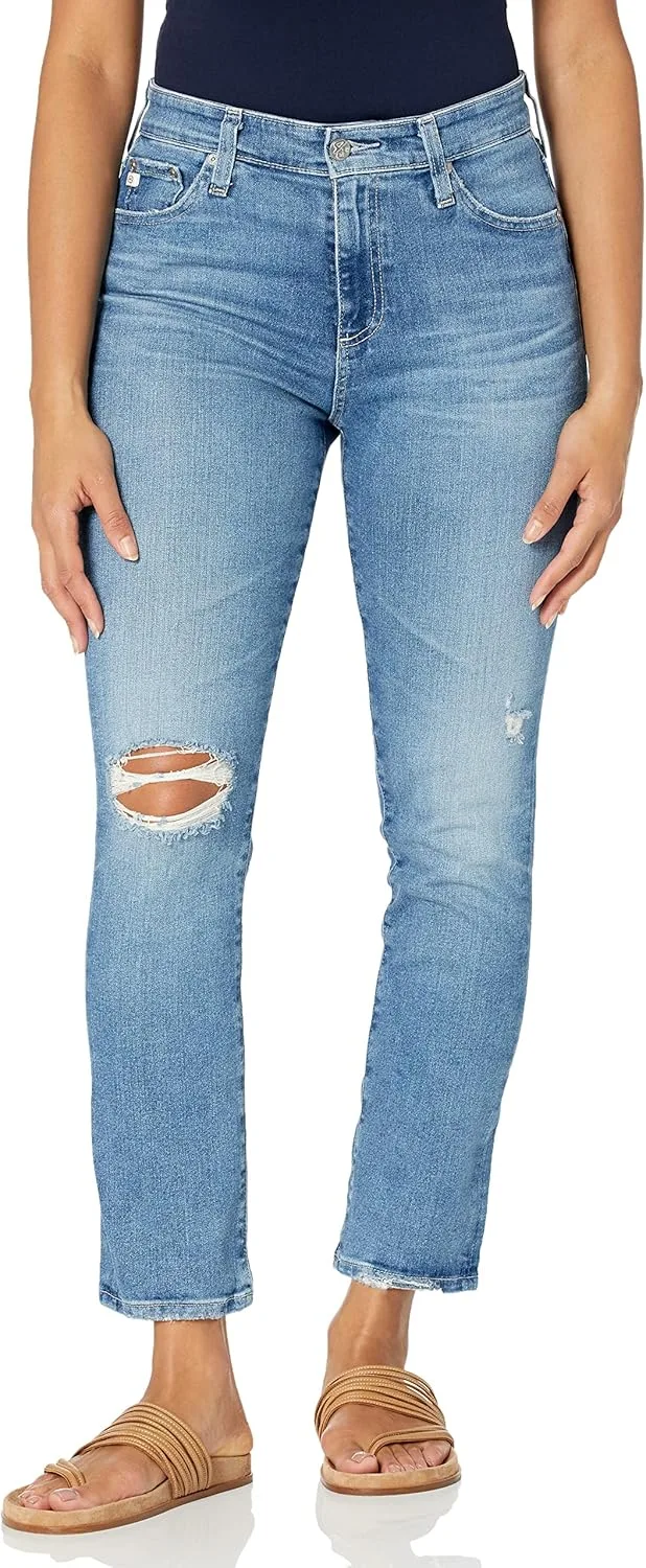

AG Adriano Goldschmied Женские джинсы Mari High Rise Slim Straight Crop