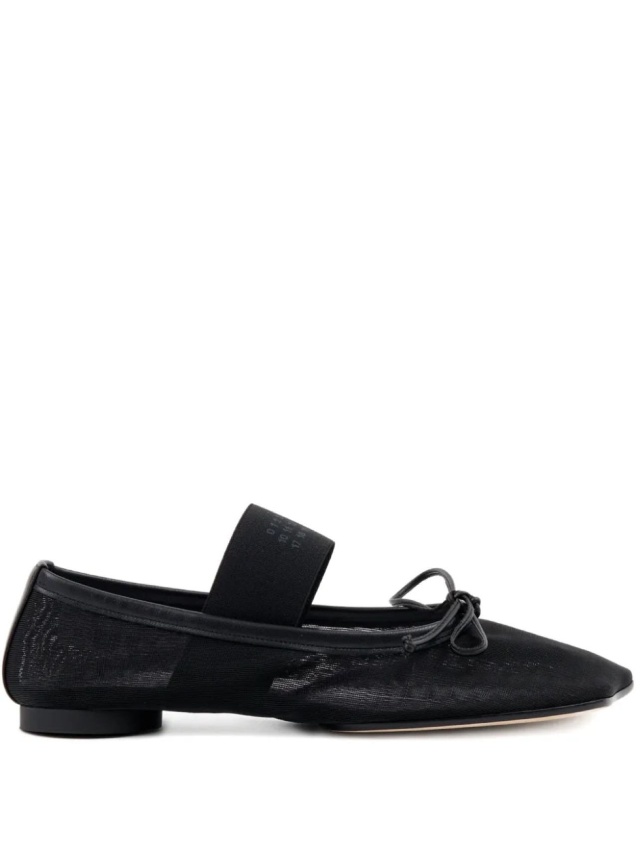 Балетки из сетки MM6 Maison Margiela, черный
