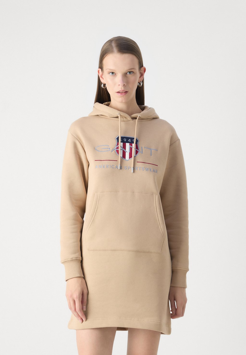 

Дневное платье ARCHIVE SHIELD HOODIE DRESS GANT, бежевый