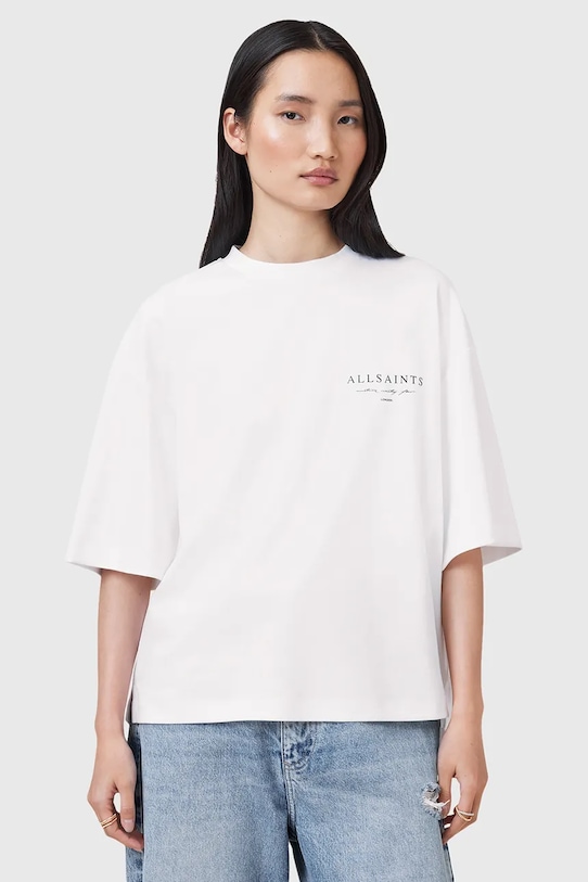 

Хлопковая футболка AROMA Allsaints, белый