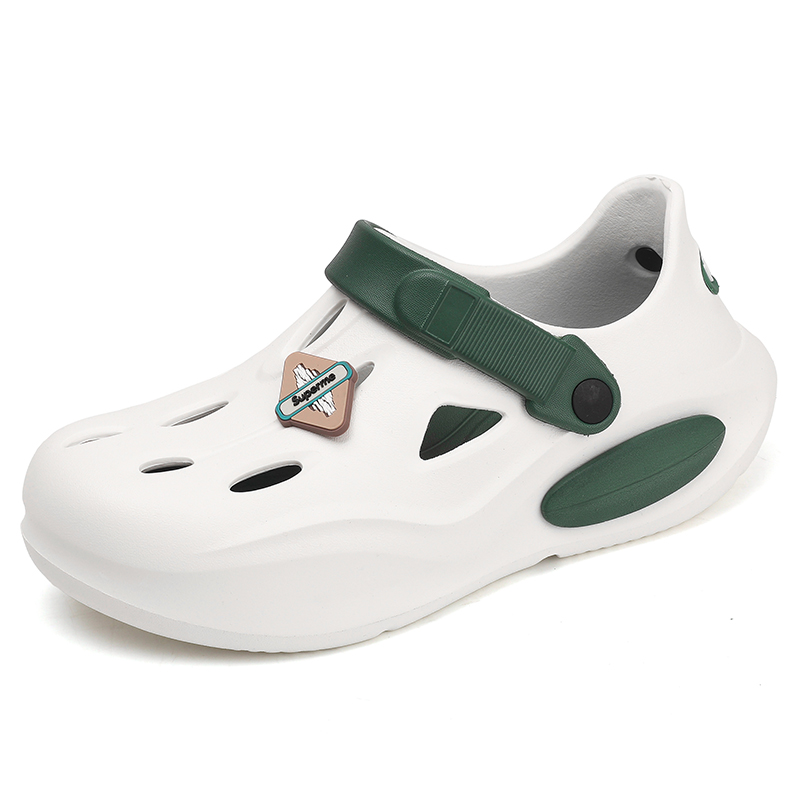 

KUPE Клоги мужские бело-зеленые, цвет White Green