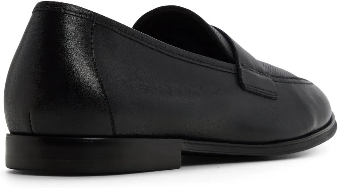 Лоферы из натуральной кожи, ALDO, открытый черный — фото 3