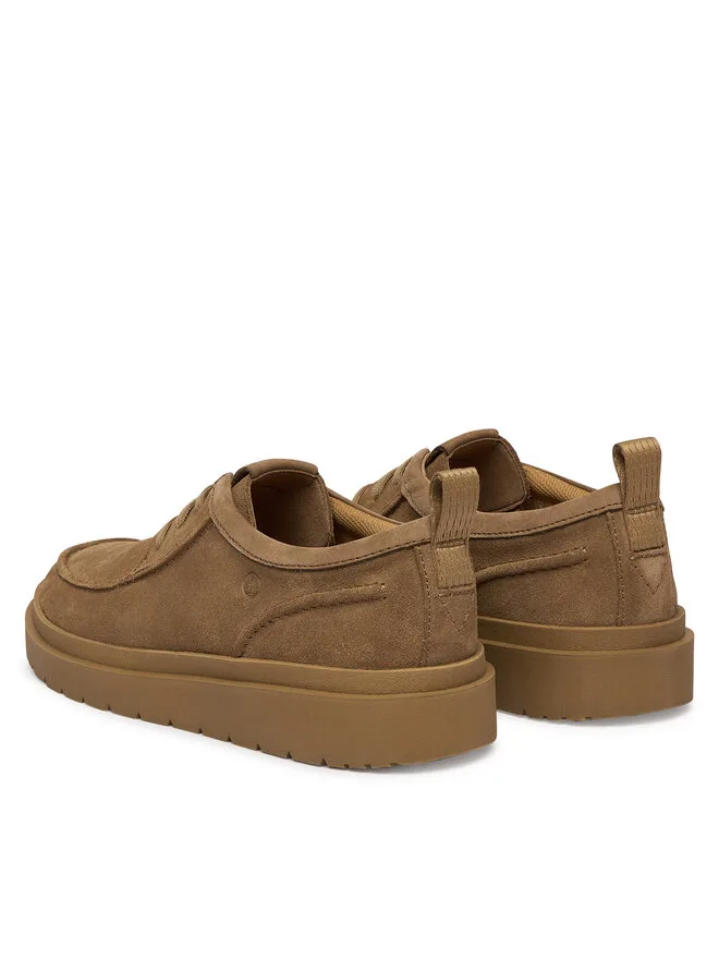 Clarks Низкие туфли Polden Moc 26186452 бежевого цвета — фото 3
