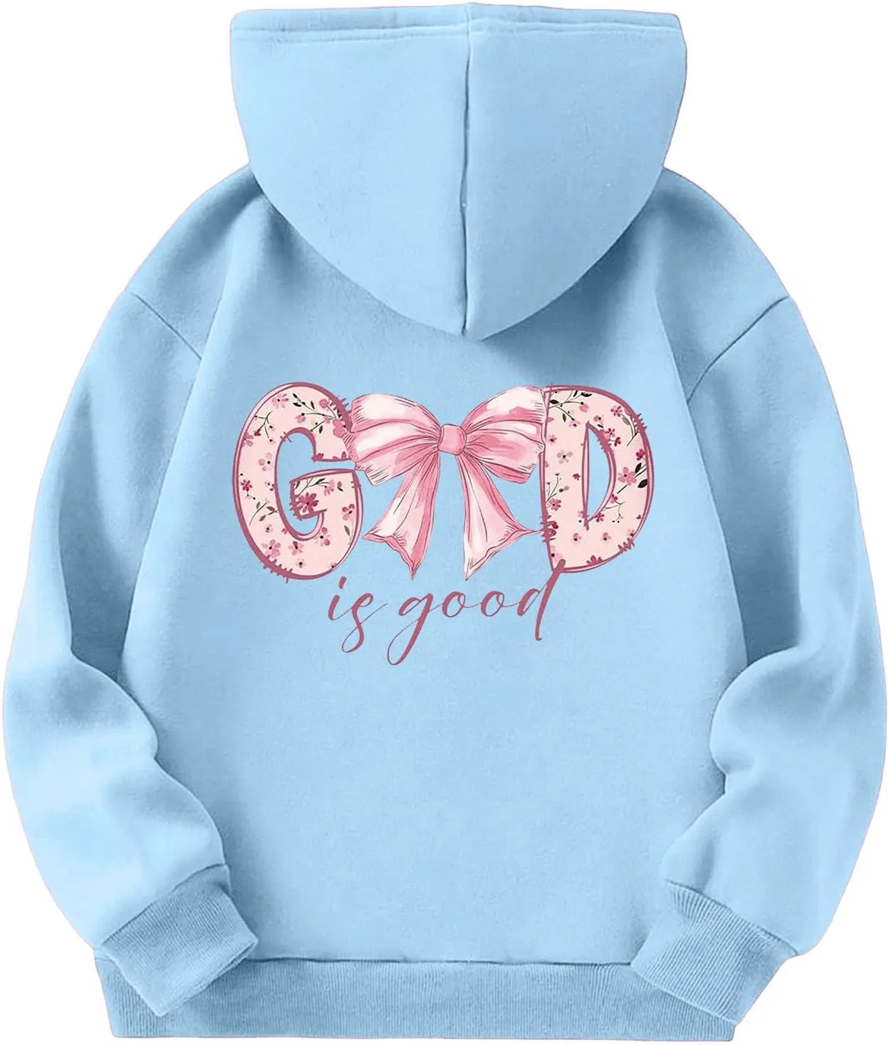 Детский оверсайз худи с принтом Калифорния, Generic, Z06 Sky Blue — фото 3