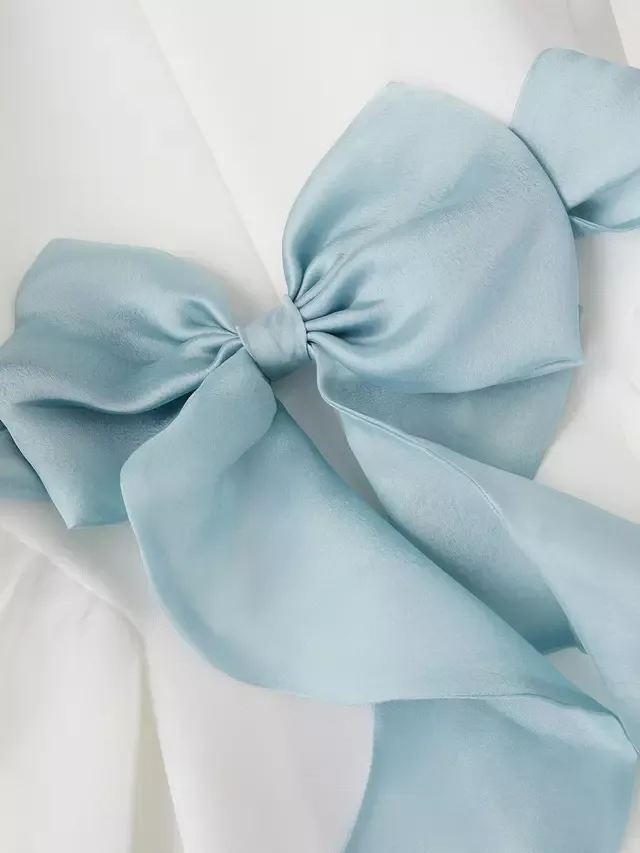 Детское праздничное платье Polly Bow, цвет слоновой кости Monsoon — фото 3