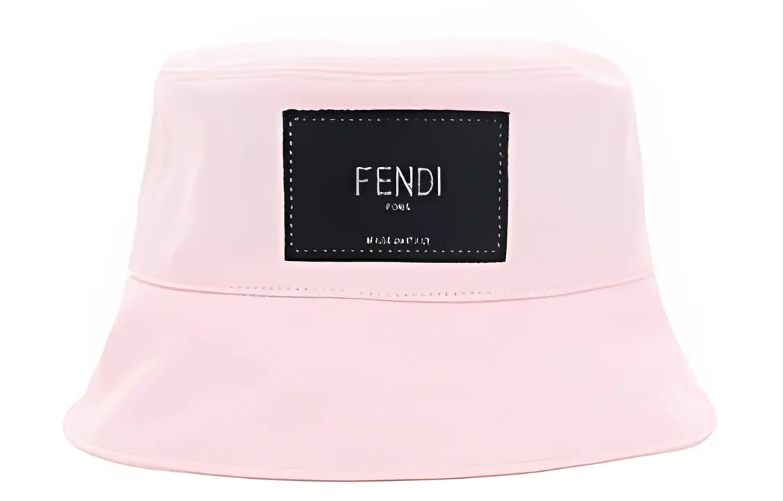 

FENDI Кепка-ведро с нашивкой логотипа, Pink