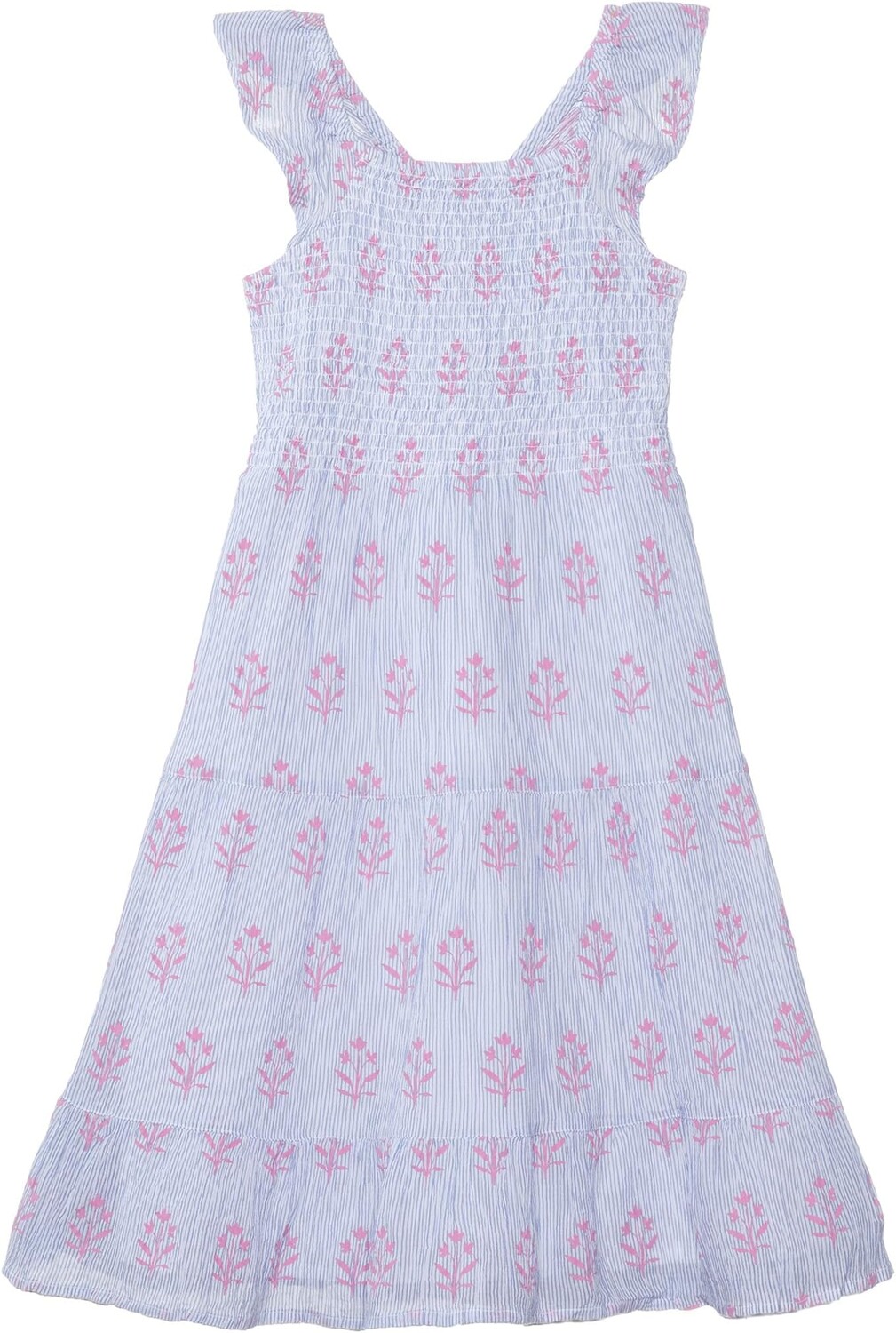 

Платье Hatley Wildflower Seersucker Smocked Dress, белый
