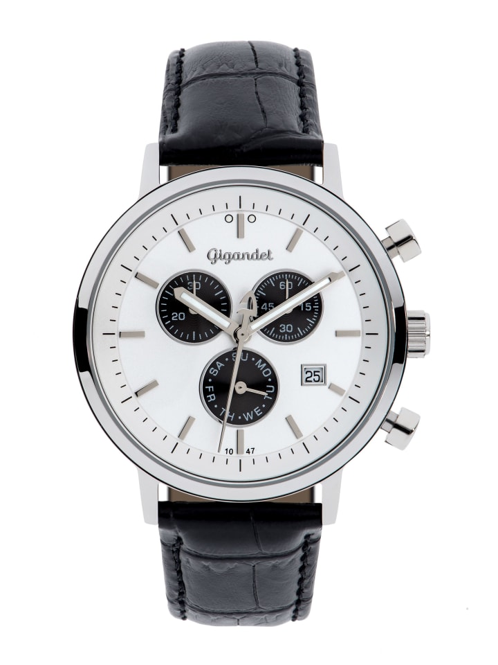 

Gigandet Кварцевые часы "CLASSICO" в черно-серебристом исполнении