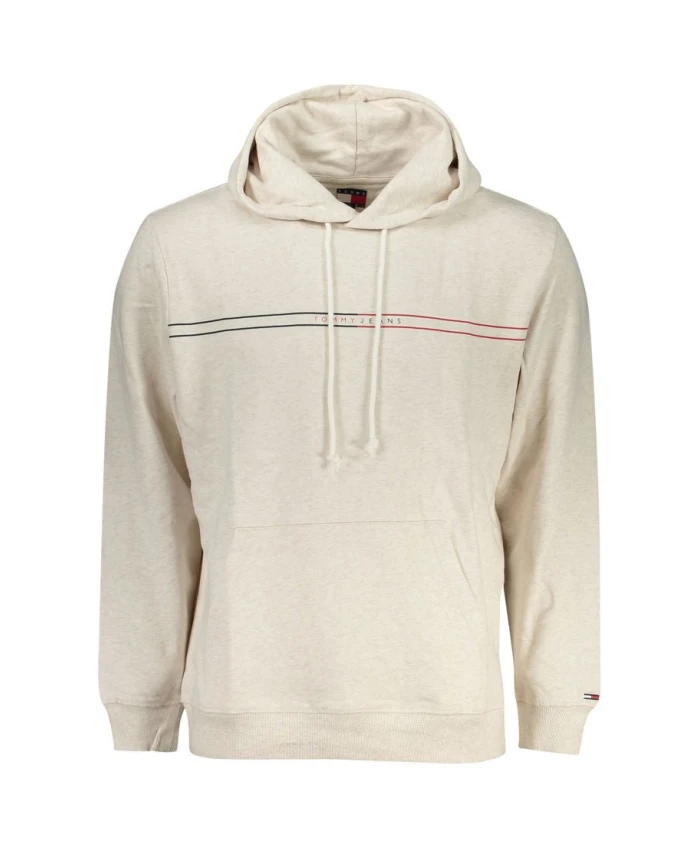 

Мужская хлопковая толстовка-пуловер бежевого цвета Tommy Hilfiger, бежевый