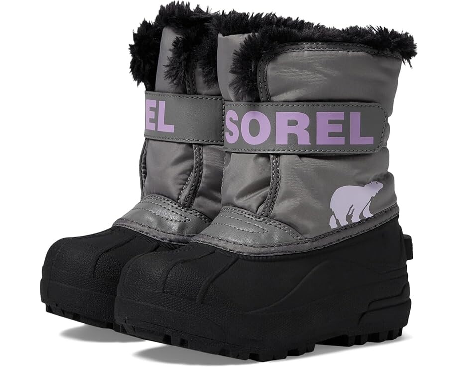 

Ботинки SOREL Kids Childrens Snow Commander, цвет Chrome Grey/Euphoric Lilac