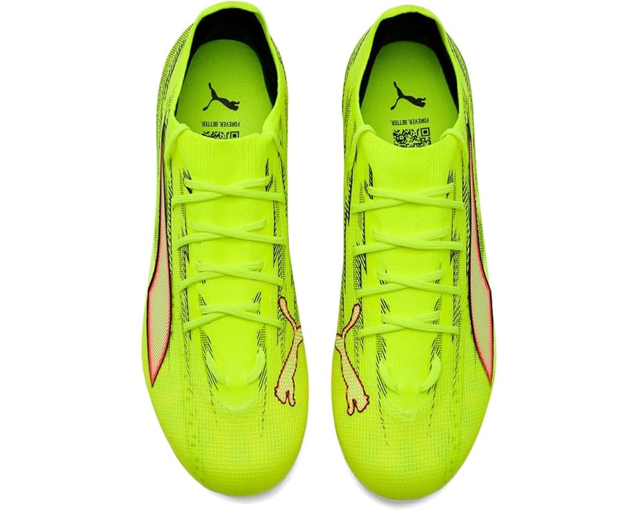 Мужские бутсы PUMA Ultra 6 Pro Firm, Artificial Ground, Yellow Alert/Black/Glowing Red/Lime Squeeze — фото 2