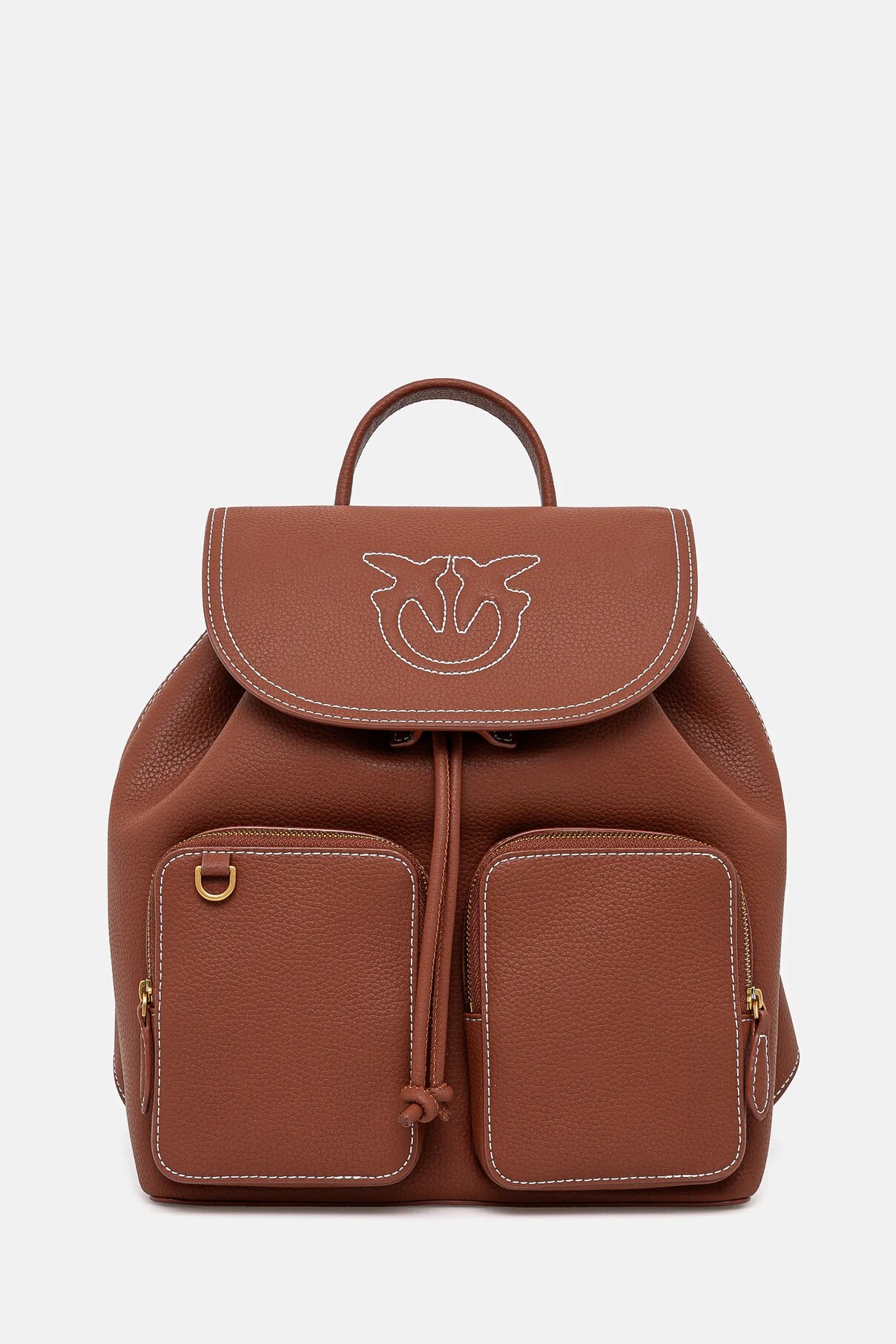 

Рюкзак из кожи Pinko, коричневый
