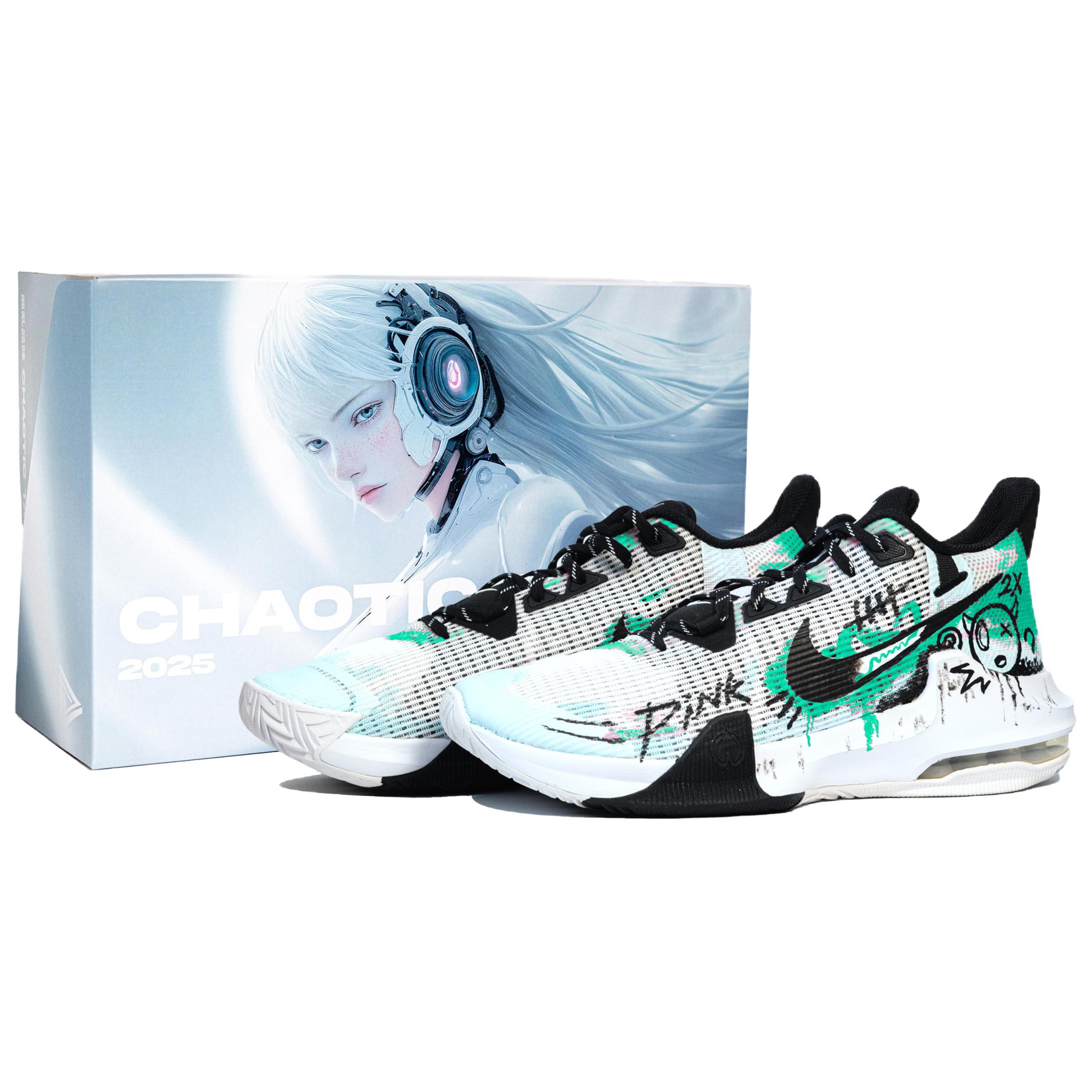 

Nike Air Max Impact 3 амортизирующие низкие баскетбольные кроссовки мужские blue green white