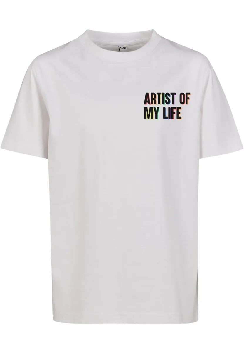 

Рубашка с короткими рукавами Mister Tee "Mister Tee Мужская детская футболка Artist Of My Life" Mistertee, белый