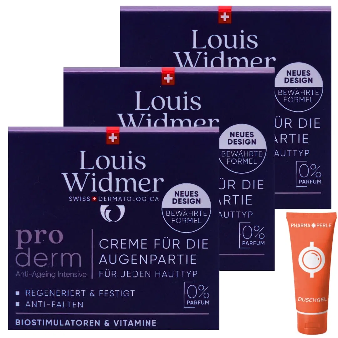Крем для кожи вокруг глаз Louis Widmer Proderm, без запаха, 3 x 30 мл Pharma Perle — фото 4