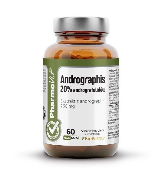 

Препарат, укрепляющий иммунитет Pharmovit Andrographis, 60 шт