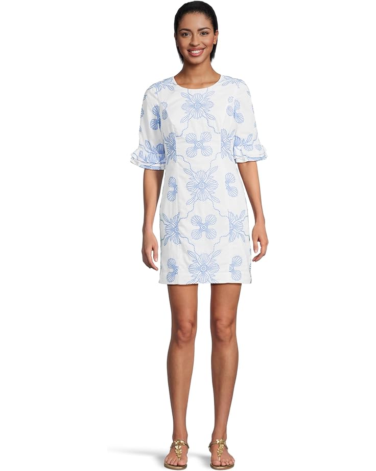 

Платье Lilly Pulitzer Fiesta Dress, цвет Sunwashed Blue Al Fresco Dot Embroidery