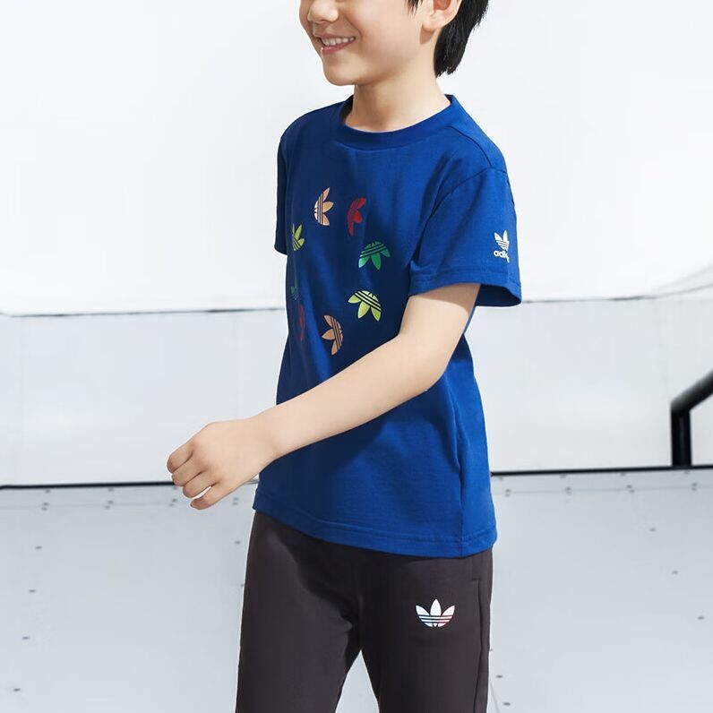 Детская футболка Adidas Originals, синий — фото 2