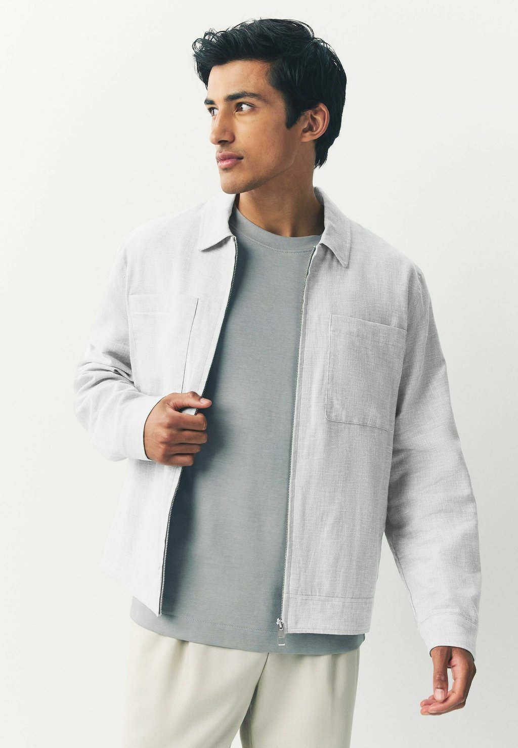 

Летняя куртка REGULAR FIT - TEXTURED Next, серый