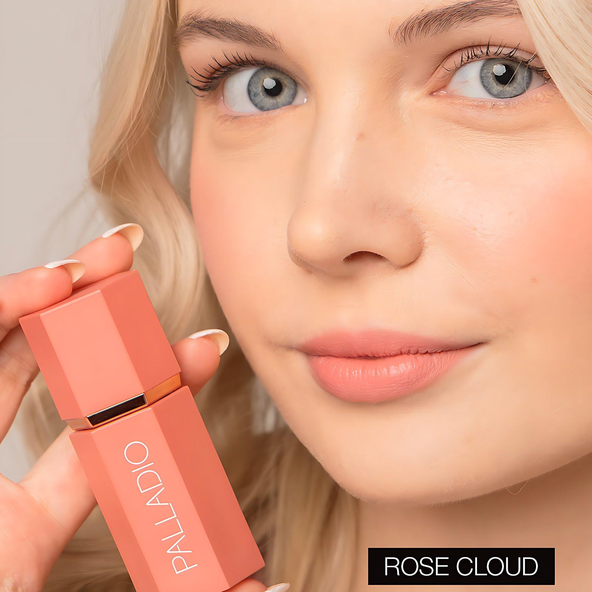 

Жидкие румяна - тинт для губ и щек 2-в-1 Palladio Beauty, Rose Cloud