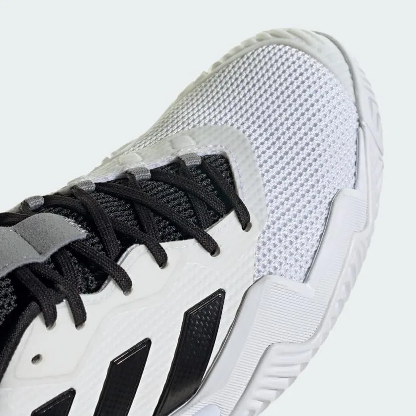Кроссовки теннисные Adidas Barricade 13, White/Black/Grey — фото 2