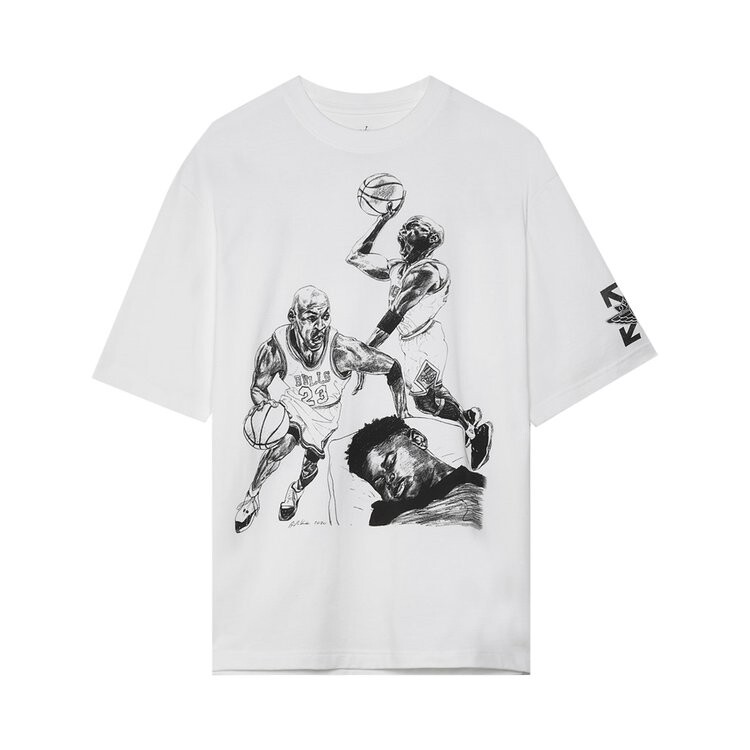 

Футболка Air Jordan x Off-White 'White', белый