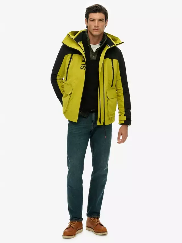 Ветровка с цветовыми блоками, восково-желтая Superdry — фото 3
