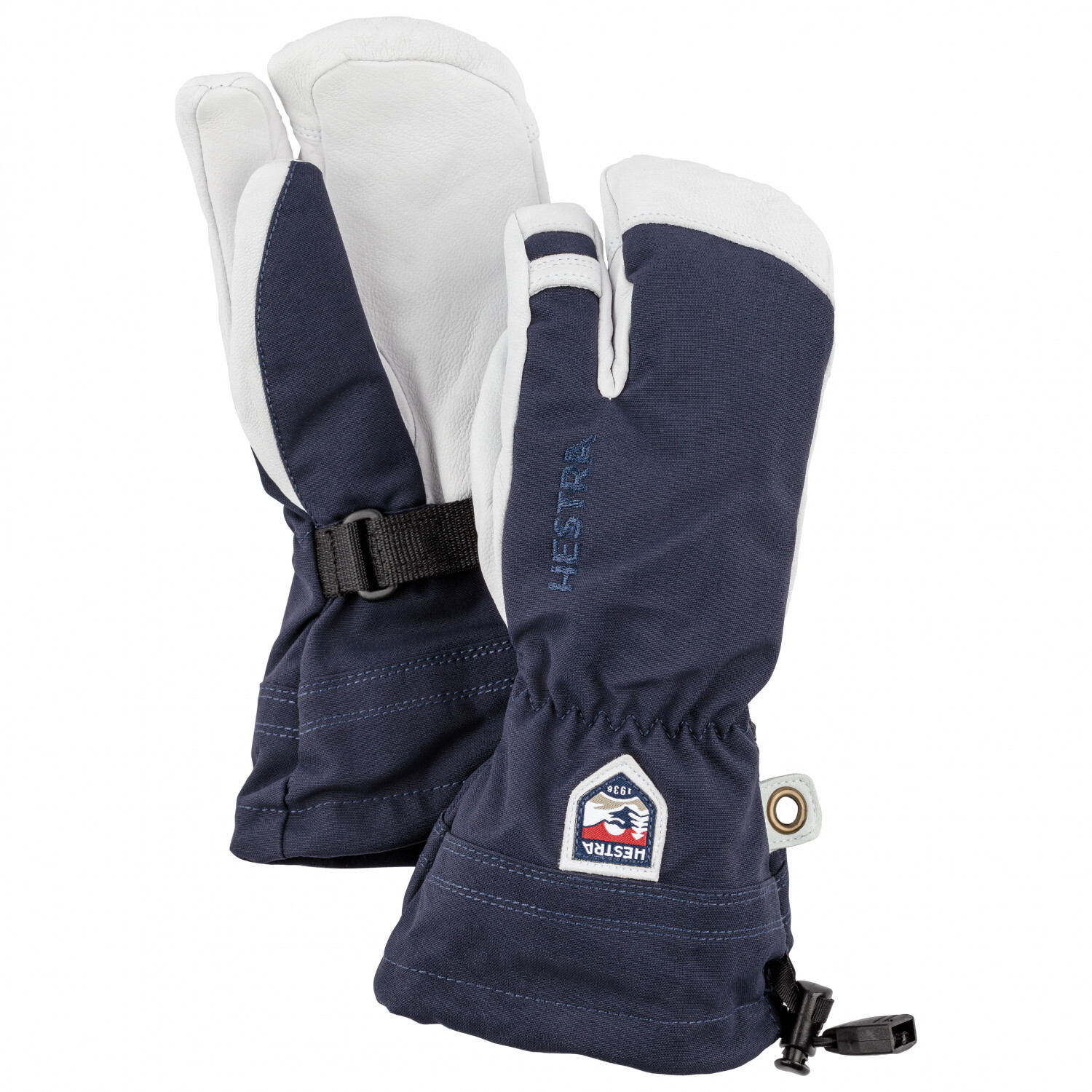 

Перчатки Hestra Army Leather Heli Ski 3 Finger, темно-синий