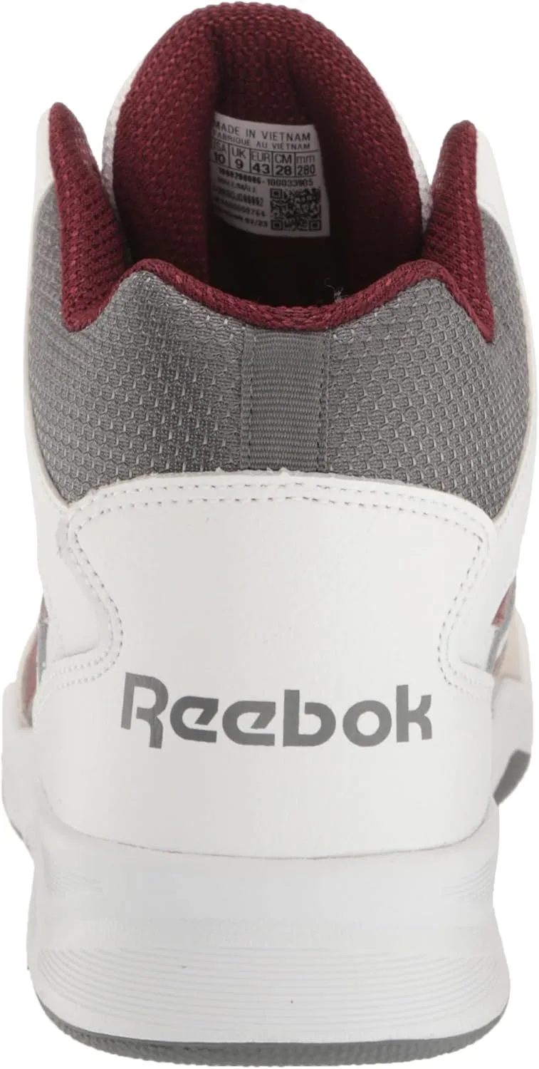 Мужские кроссовки Reebok BB4500 Hi 2, белый/серый/бордовый — фото 3