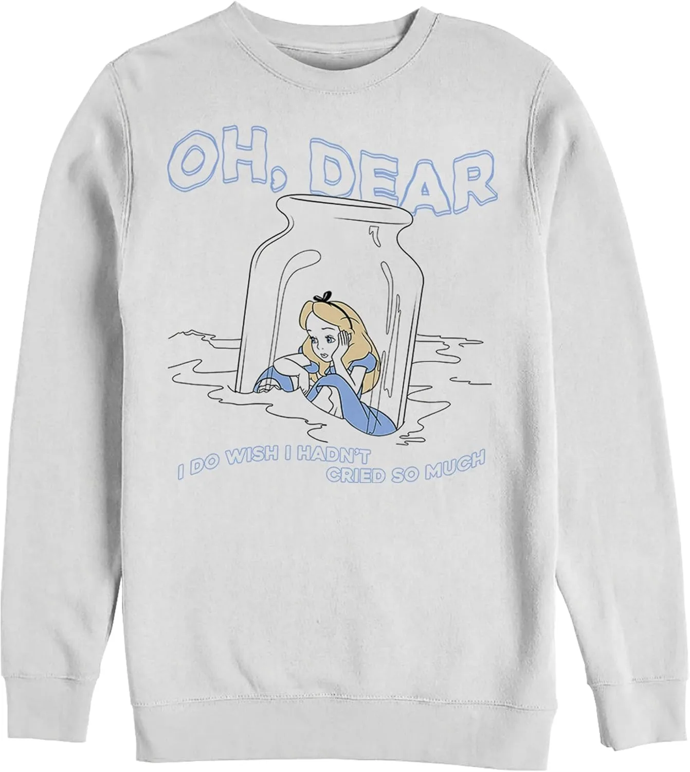 

Свитшот Disney Men's Alice in Wonderland Alice Oh, Dear Cried So Much