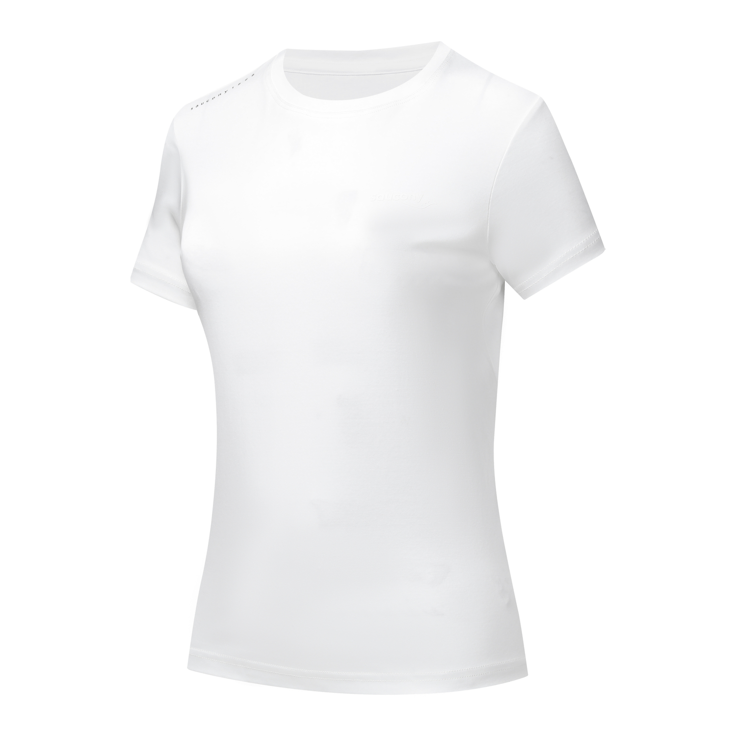 

Обычная женская футболка Saucony, pearl белый