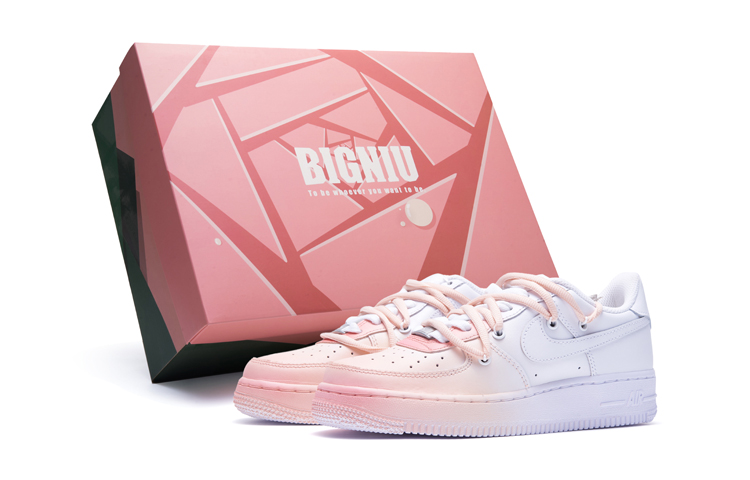 

Кроссовки Nike Air Force 1 Skateboard Shoes Women's Low-Top Pink White