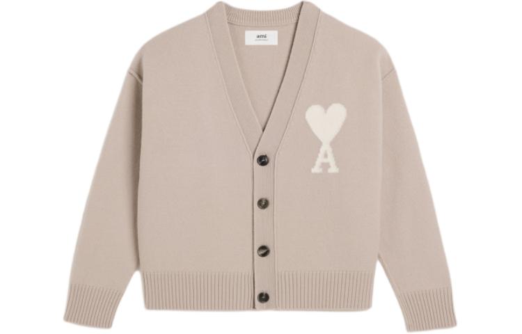 

Кардиган Ami De Coeur из шерсти AMIPARIS, светло-бежевый