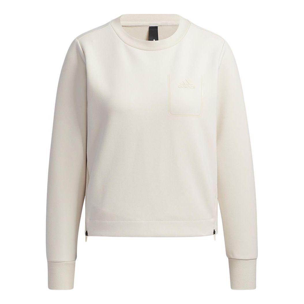 

Худи (WMNS) adidas Tech Sweat Side Zipper Athleisure Casual Sports Round Neck Pullover White Hoodie