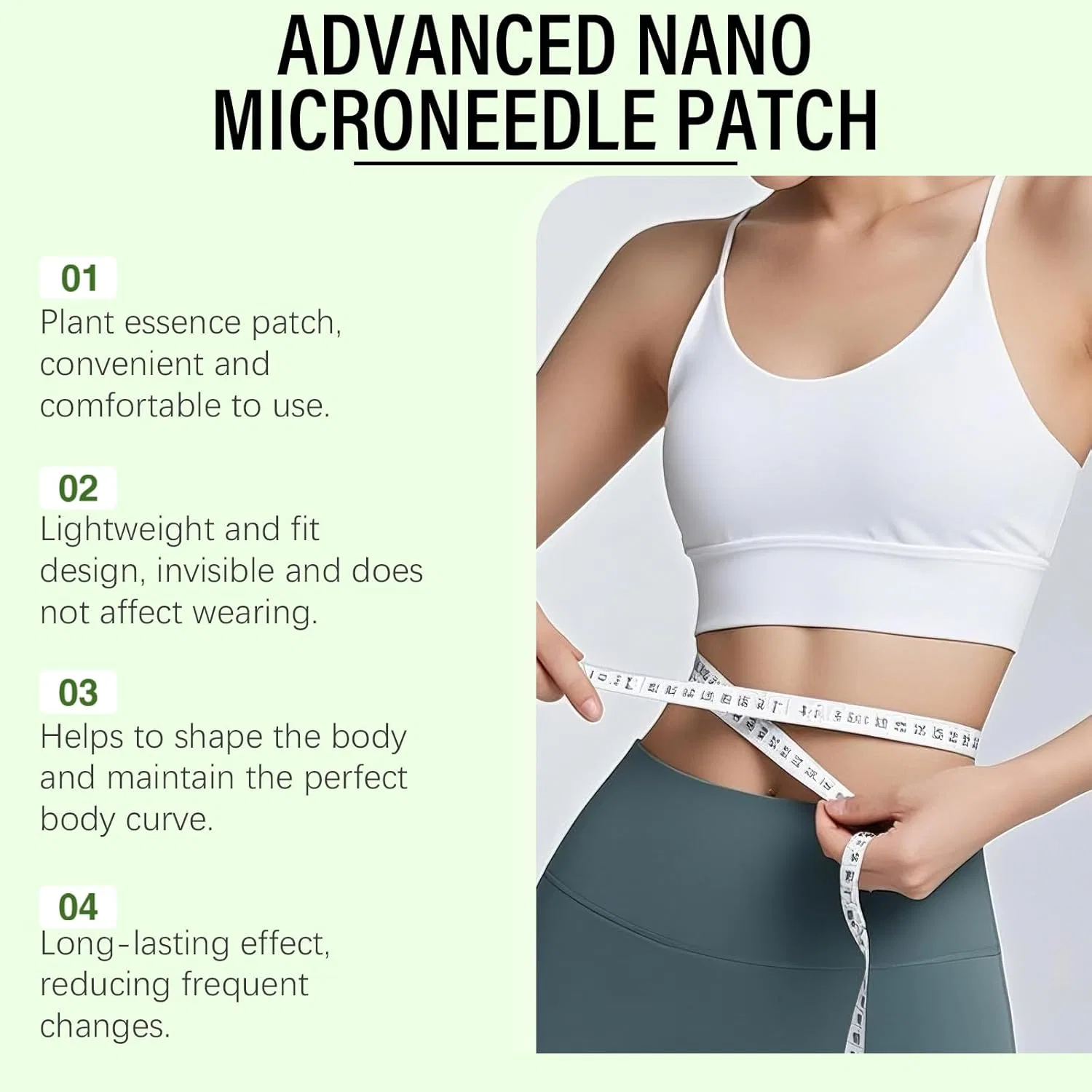 Пластыри с морингой и берберином для микронидлинга, 3 шт. Generic, Nano Microneedle Plaster — фото 3