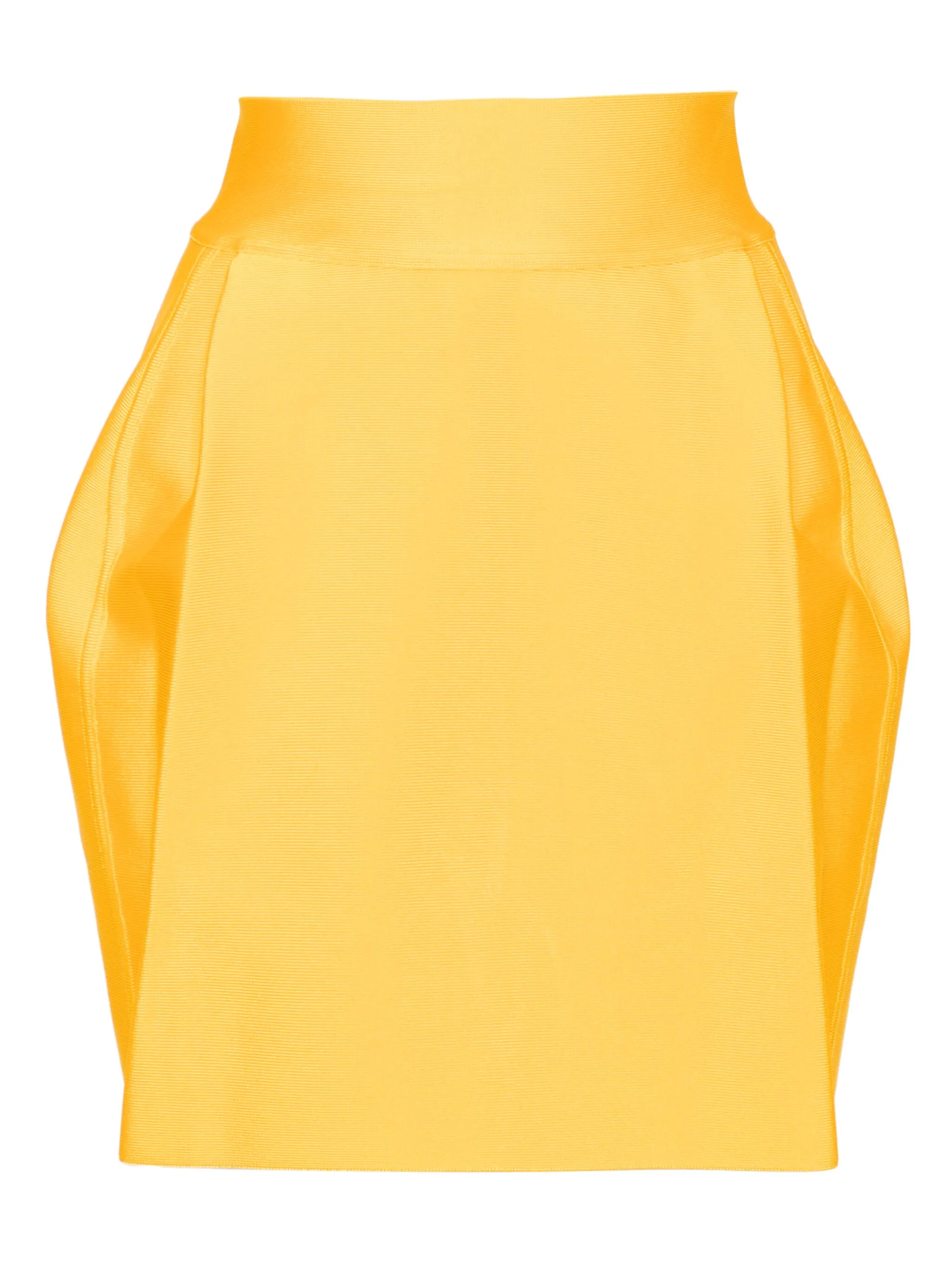 

Юбка мини с завышенной талией Herve L. Leroux, желтый