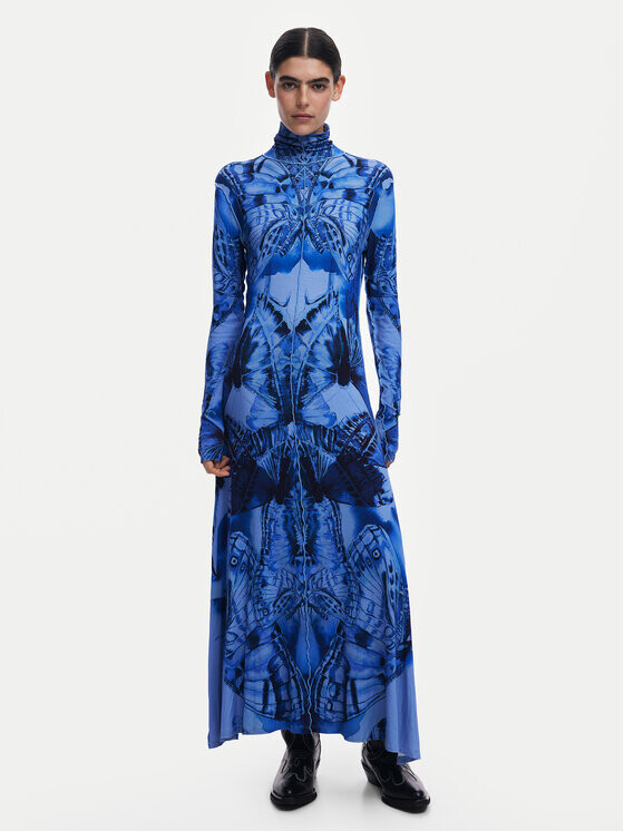 

Платье на каждый день приталенного кроя Desigual, синий