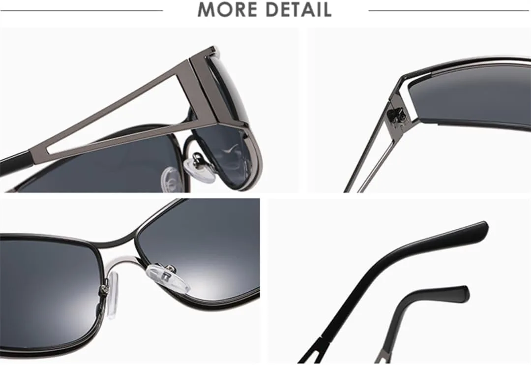 

Модные солнцезащитные очки в стиле ретро для женщин, классические панк-солнцезащитные очки с защитой от УФ-излучения UV400 для мужчин и женщин SZVVBKK, Brown