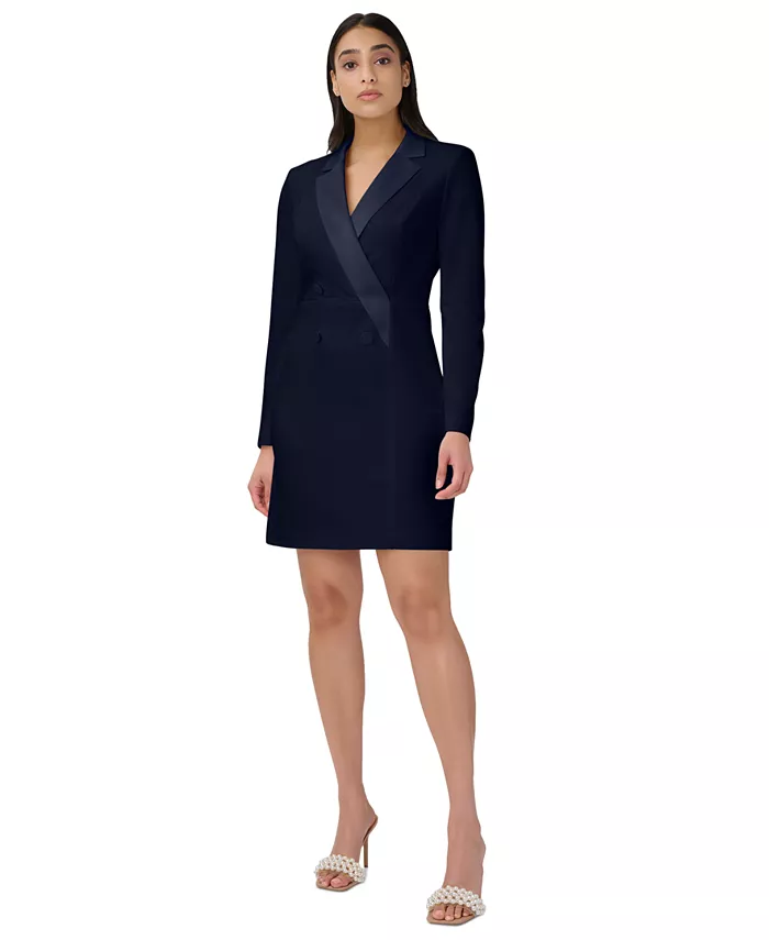 

Женское платье-фрак с длинными рукавами Sheath Dress Adrianna Papell, синий