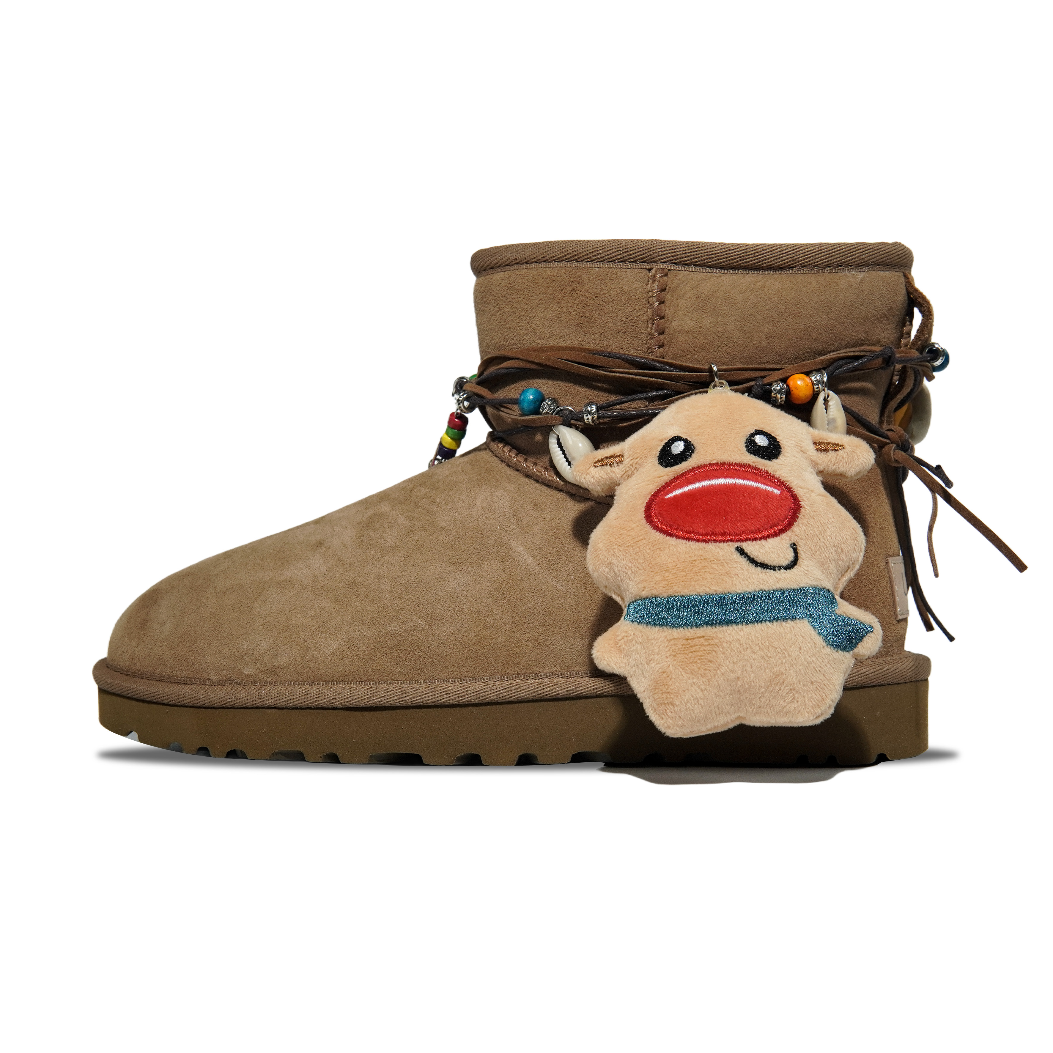Ботинки короткие зимние UGG Classic Mini II Joy Calf, светло-коричневый