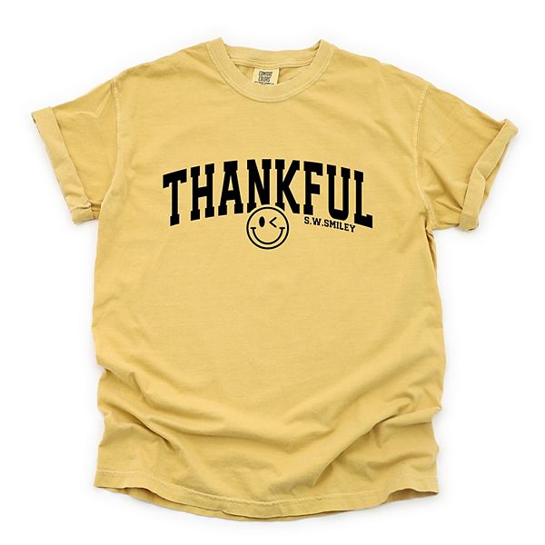 

SWSmiley thankful varsity arched - женская футболка с принтом Simply Sage Market, Mustard, Зеленый, SWSmiley thankful varsity arched - женская футболка с принтом Simply Sage Market, Mustard
