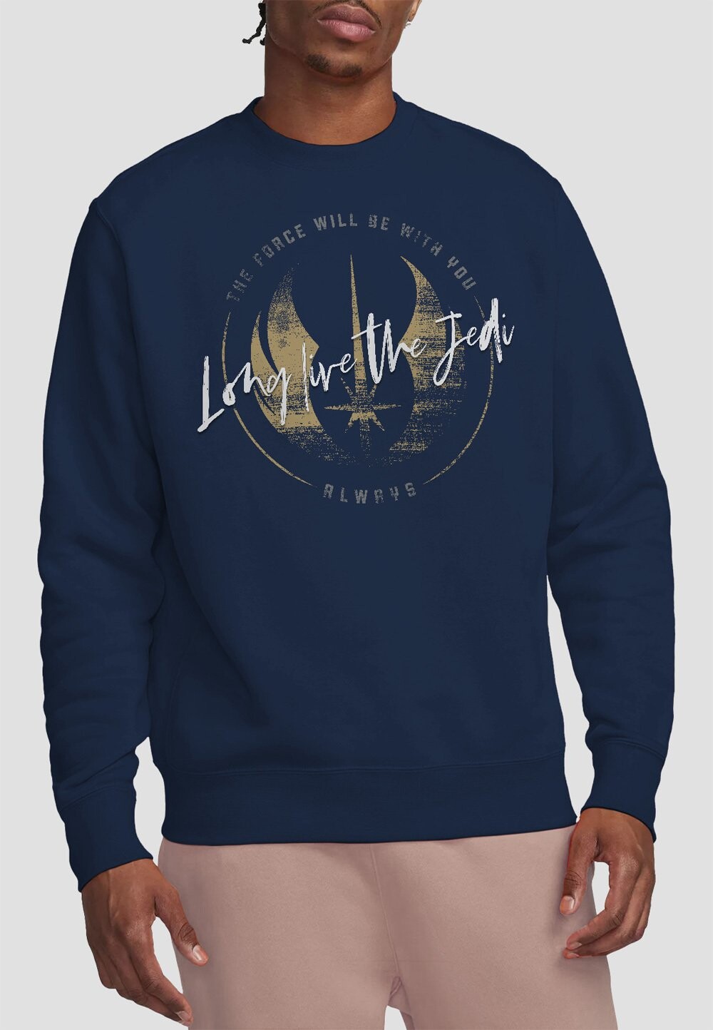 

Толстовка OBIWAN KENOBI LONG LIVE THE JEDI-PRINT Star Wars, темно-синий